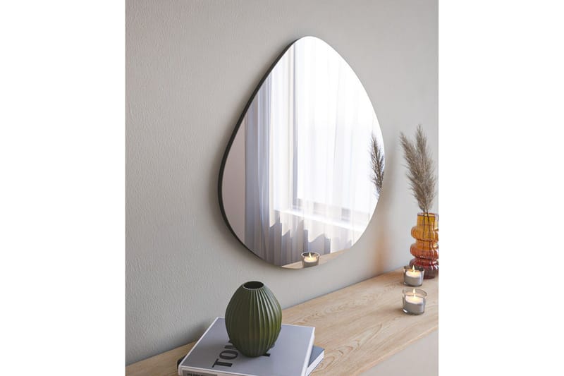 Omilo Spegel 60 cm Asymmetrisk - Svart - Inredning - Speglar - Väggspegel