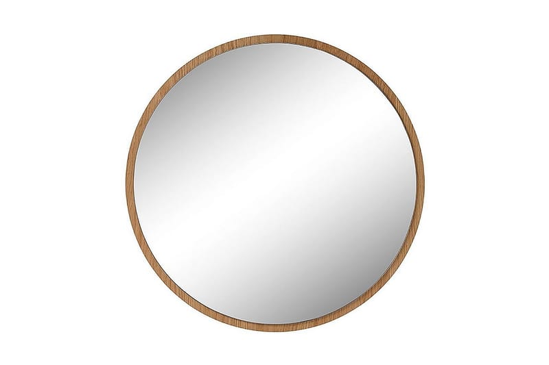 Pakro Spegel Rund 75 cm - Natur - Väggspegel - Hallspegel