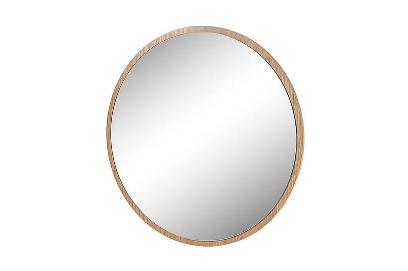 Pakro Spegel Rund 75 cm - Natur - Väggspegel - Hallspegel