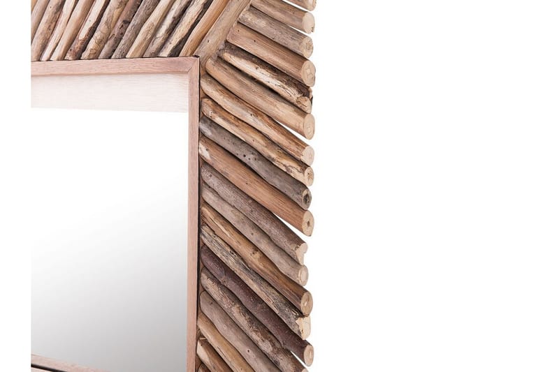 Pashel Spegel 60x60 cm - Trä/Natur - Väggspegel - Hallspegel