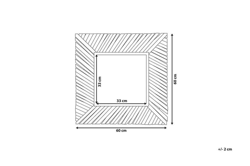 Pashel Spegel 60x60 cm - Trä/Natur - Inredning - Speglar - Väggspegel