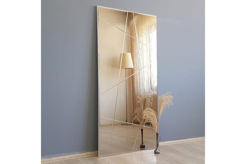 Petalcu Dekorationsspegel 130 cm - Silver - Väggspegel - Hallspegel - Helkroppsspegel