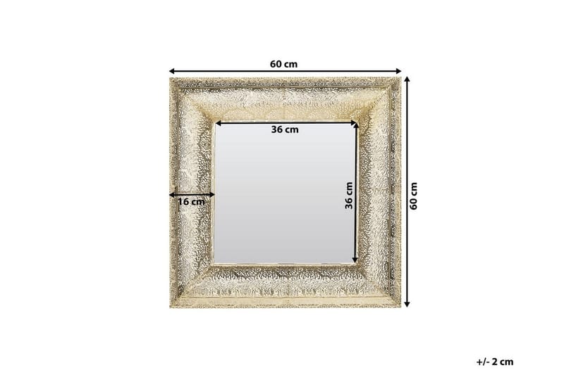 Plerin Spegel 60 cm - Guld - Väggspegel - Hallspegel