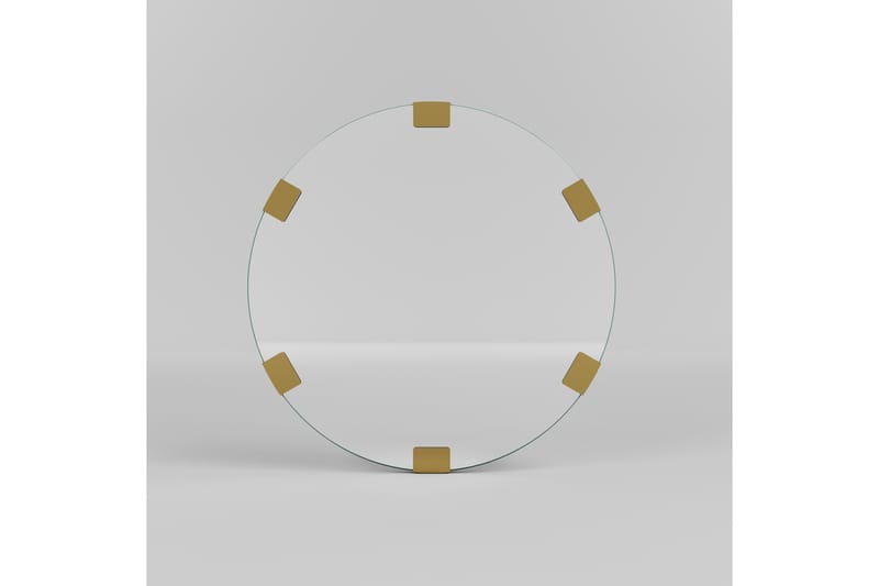Porp Spegel 60 cm Rund - Guld - Väggspegel - Hallspegel