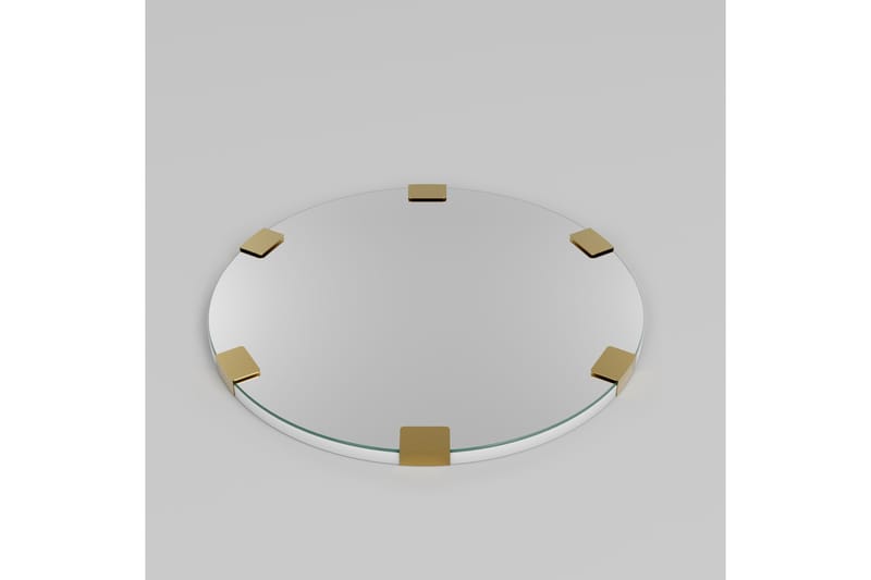 Porp Spegel 60 cm Rund - Guld - Väggspegel - Hallspegel