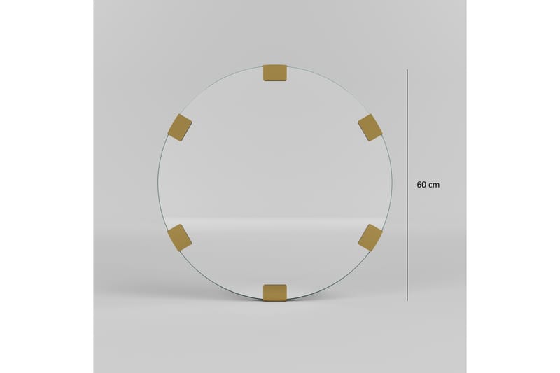Porp Spegel 60 cm Rund - Guld - Inredning - Speglar - Väggspegel