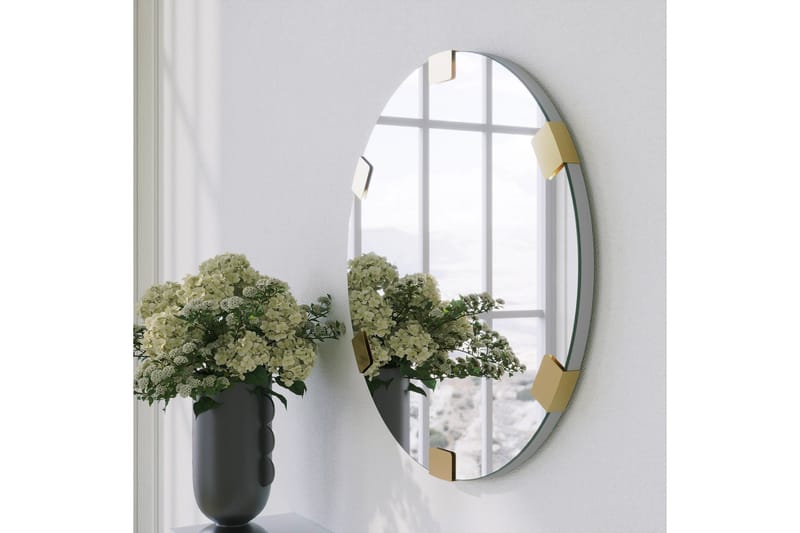 Porp Spegel 60 cm Rund - Guld - Inredning - Speglar - Väggspegel
