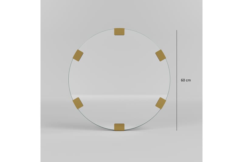 Porp Spegel 60 cm Rund - Guld - Inredning - Speglar - Väggspegel