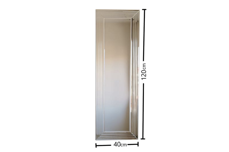 Profile Dekorationsspegel 40 cm - Silver - Väggspegel - Helkroppsspegel - Hallspegel