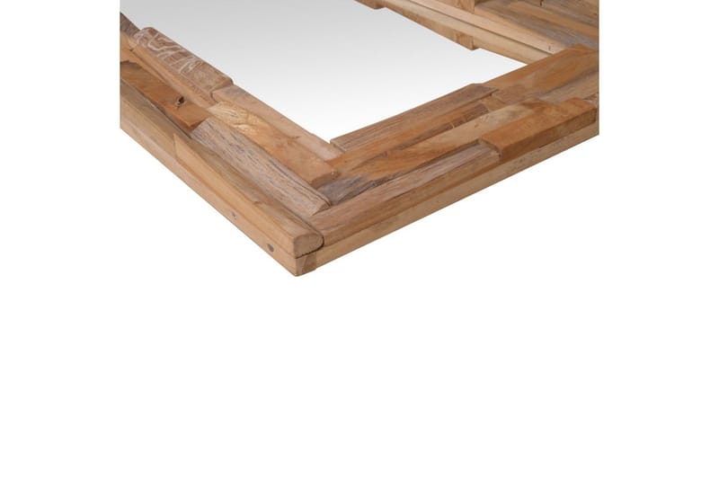 Prydnadsspegel teak 90x60 cm rektangulär - Brun - Inredning - Speglar - Väggspegel