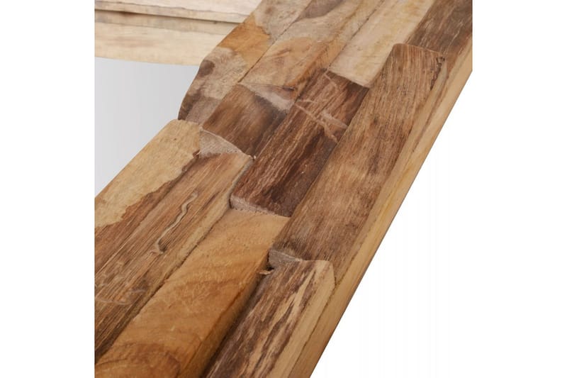 Prydnadsspegel teak 90x60 cm rektangulär - Brun - Inredning - Speglar - Väggspegel