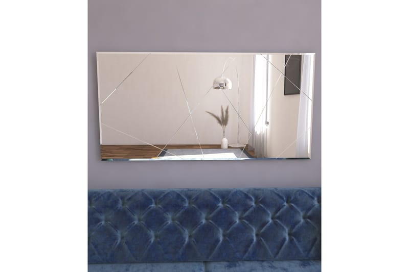 Relsa Spegel 60 cm Rektangulär - Vit - Väggspegel - Hallspegel - Helkroppsspegel