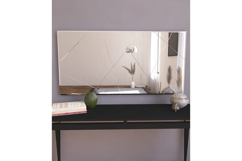 Relsa Spegel 60 cm Rektangulär - Vit - Väggspegel - Helkroppsspegel - Hallspegel
