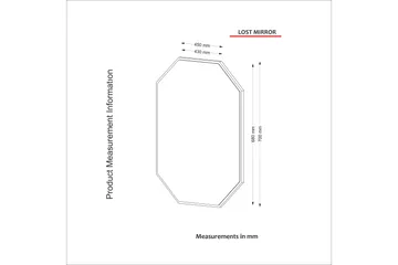 Riddlesworth Spegel 70 cm - Valnöt - Inredning - Speglar - Väggspegel