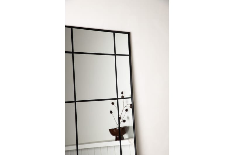 Roliano Spegel 193 x 67 cm - Svart - Väggspegel - Helkroppsspegel - Hallspegel