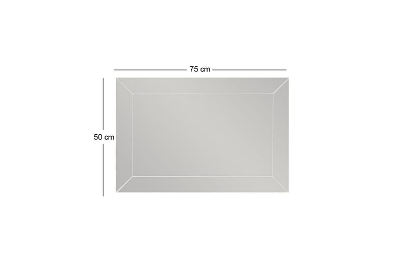 Rosan Spegel 50 cm Rektangulär - Vit - Inredning - Speglar - Väggspegel