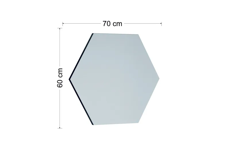 Rubal Spegel 70 cm Rektangulär - Svart - Inredning - Speglar - Väggspegel