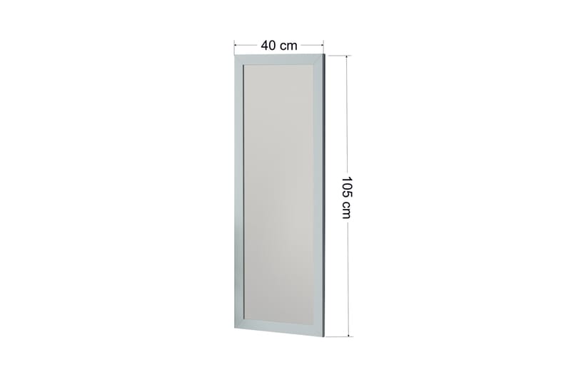 Rubo Spegel 40 cm Rektangulär - Vit - Inredning - Speglar - Väggspegel