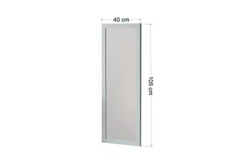 Rubo Spegel 40 cm Rektangulär - Vit - Inredning - Speglar - Väggspegel
