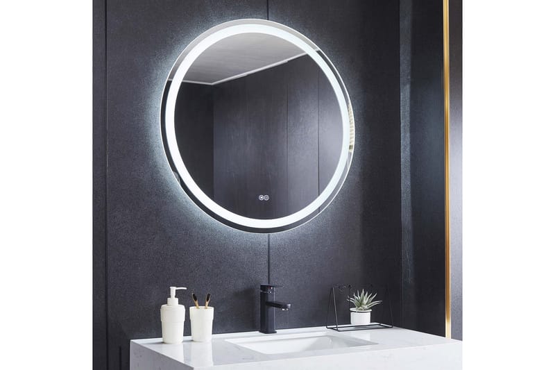 Rund spegel - LED-belysning och anti-fog-funktion Rund 60 cm - Lyfco - Inredning - Speglar - Väggspegel