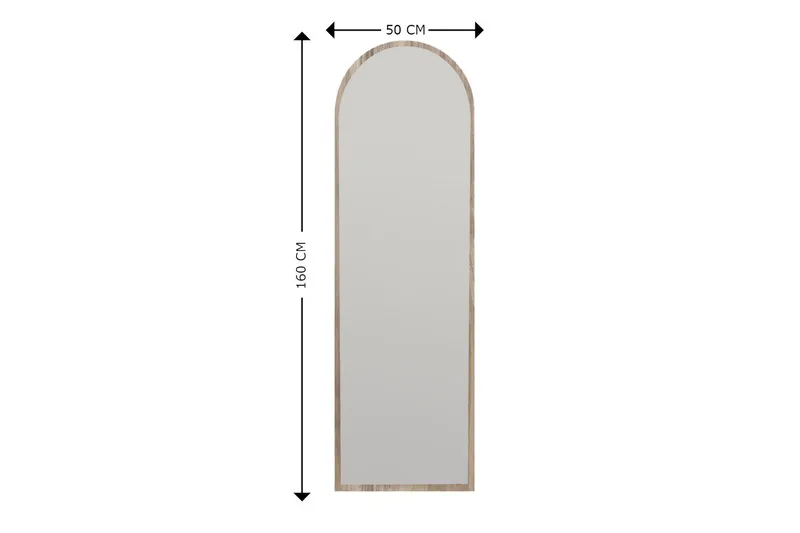 Rusele Spegel 50 cm Rektangulär - Valnöt - Inredning - Speglar - Väggspegel