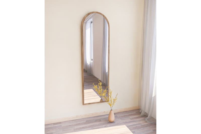 Rusele Spegel 50 cm Rektangulär - Valnöt - Väggspegel - Helkroppsspegel - Hallspegel