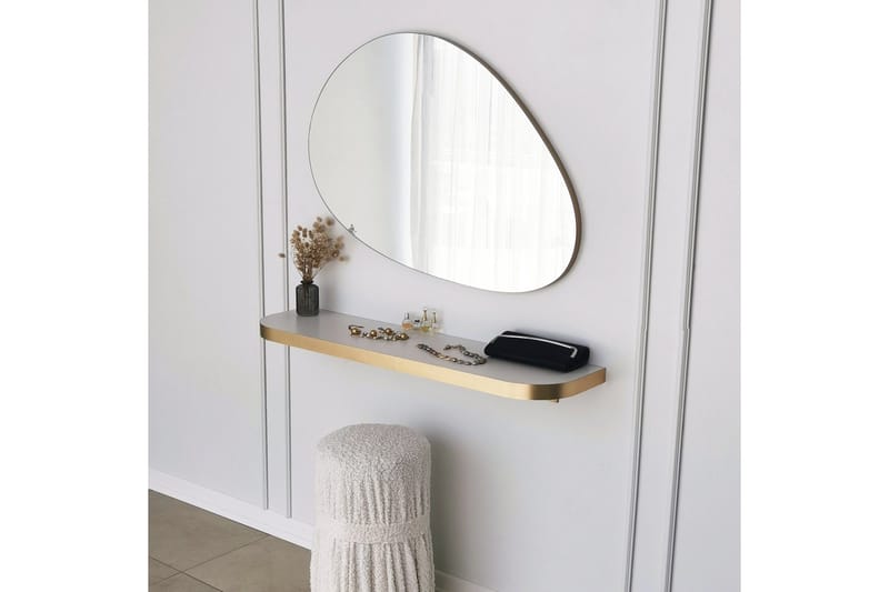 Ruzina Spegel 90 cm Rektangulär - Guld - Inredning - Speglar - Väggspegel