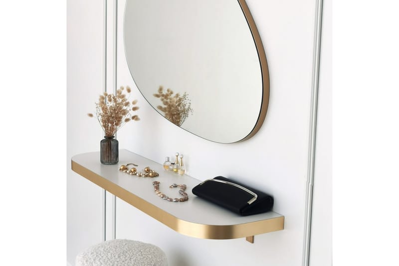 Ruzina Spegel 90 cm Rektangulär - Guld - Inredning - Speglar - Väggspegel