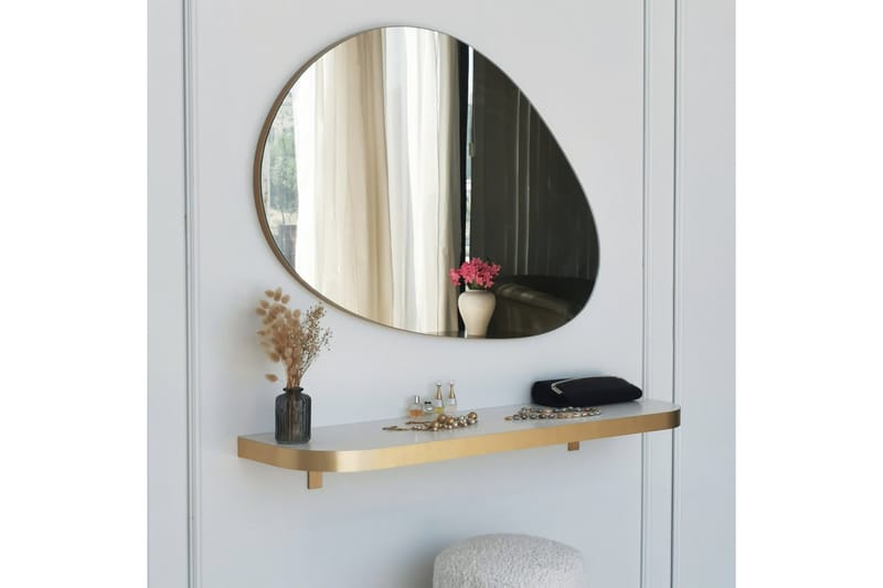 Ruzina Spegel 90 cm Rektangulär - Guld - Inredning - Speglar - Väggspegel