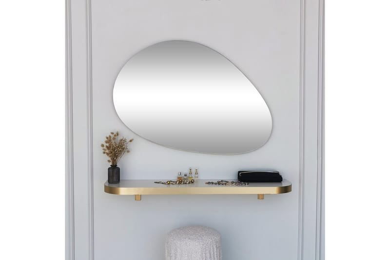 Ruzina Spegel 90 cm Rektangulär - Guld - Väggspegel - Hallspegel