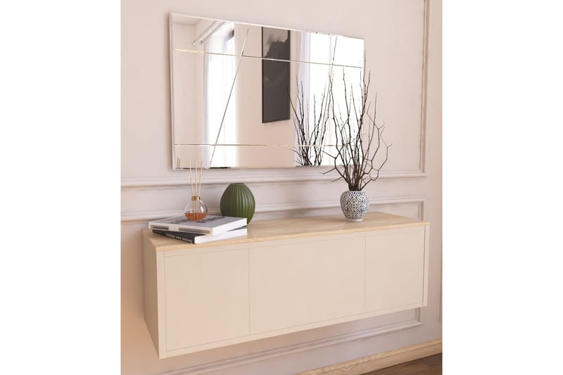 Sachi Spegel 50 cm Rektangulär, Vit