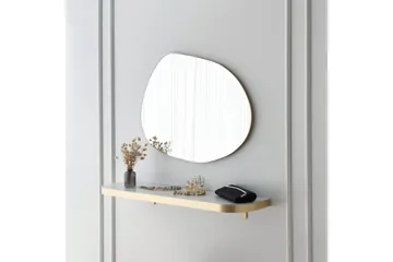 Samtens Spegel 75 cm Rektangulär - Guld - Inredning - Speglar - Väggspegel