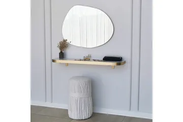 Samtens Spegel 75 cm Rektangulär - Guld - Inredning - Speglar - Väggspegel