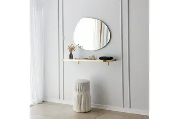 Samtens Spegel 75 cm Rektangulär - Guld - Inredning - Speglar - Väggspegel