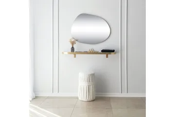 Samtens Spegel 75 cm Rektangulär - Guld - Inredning - Speglar - Väggspegel