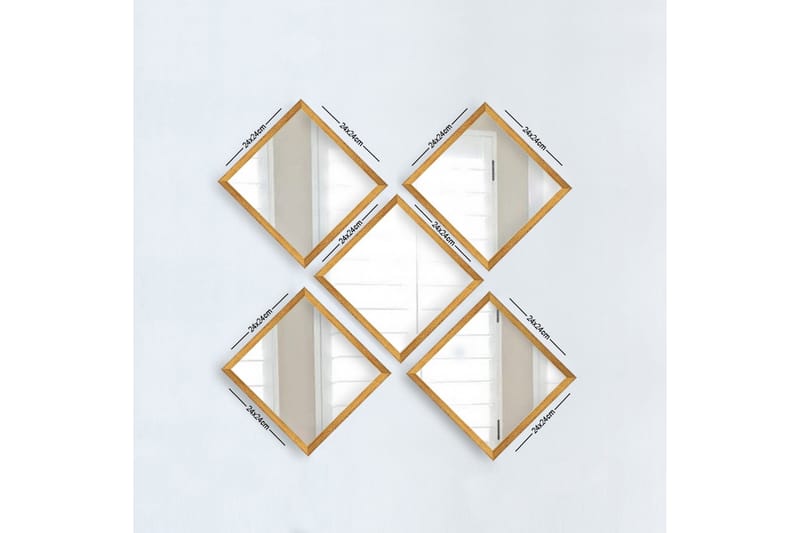 Sarata Spegel 3 Delar - Väggspegel - Hallspegel
