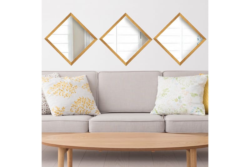 Sarata Spegel - Guld/Silver - Inredning - Speglar - Väggspegel