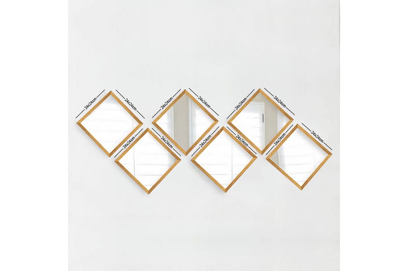 Sarata Spegel - Guld/Silver - Inredning - Speglar - Väggspegel