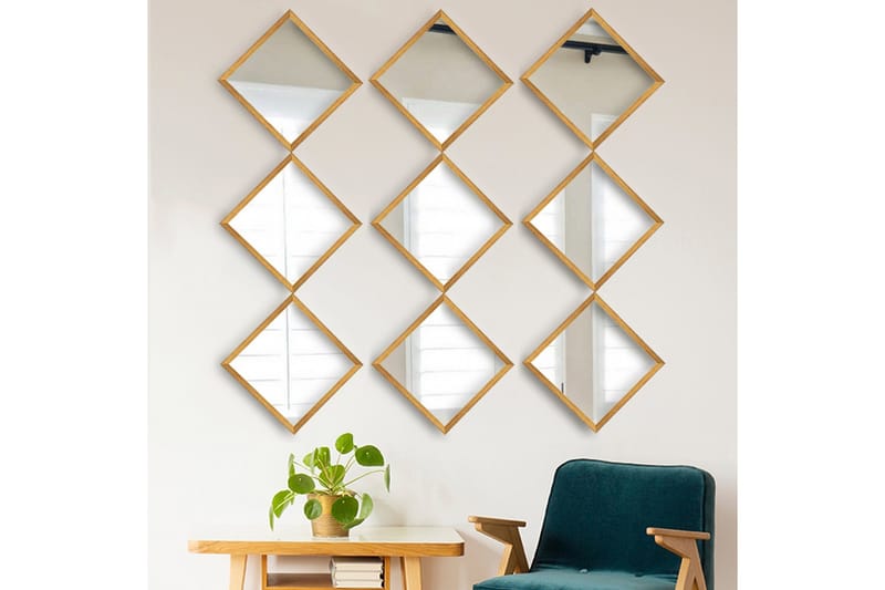 Sarata Spegel - Guld/Silver - Inredning - Speglar - Väggspegel