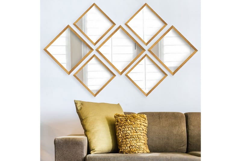 Sarata Spegel - Guld/Silver - Inredning - Speglar - Väggspegel