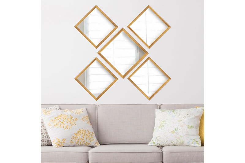 Sarata Spegel - Guld/Silver - Inredning - Speglar - Väggspegel