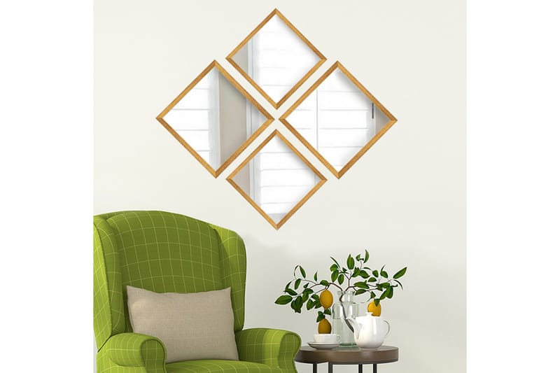 Sarata Spegel - Guld/Silver - Inredning - Speglar - Väggspegel