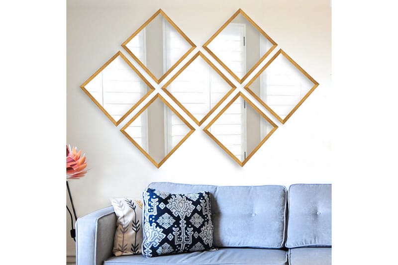 Sarata Spegel - Guld/Silver - Inredning - Speglar - Väggspegel