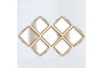 Sarata Spegel - Guld/Silver - Inredning - Speglar - Väggspegel