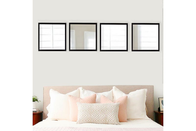 Sarata Spegel - Silver/Svart - Inredning - Speglar - Väggspegel