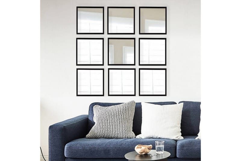 Sarata Spegel - Silver/Svart - Inredning - Speglar - Väggspegel