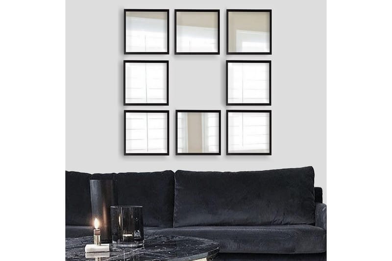 Sarata Spegel - Silver/Svart - Inredning - Speglar - Väggspegel