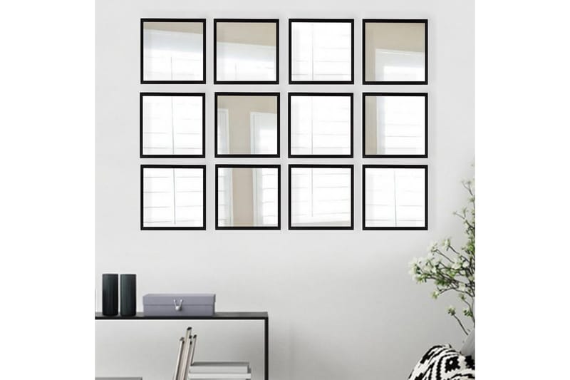 Sarata Spegel - Silver/Svart - Inredning - Speglar - Väggspegel