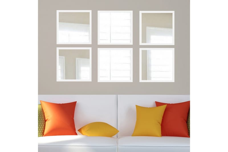 Sarata Spegel - Vit/Silver - Inredning - Speglar - Väggspegel