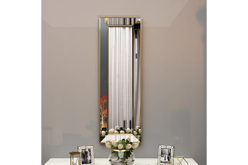 Selenel Spegel 90 cm Rund - Guld - Väggspegel - Hallspegel